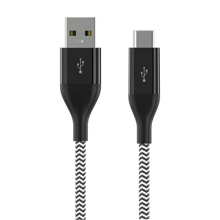 Auto Drive 6' USB-C to USB-A Cable, Black