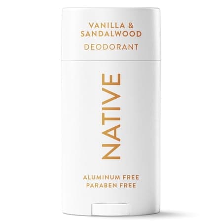Native Deodorant, Aluminum Free for Women and Men, Vanilla & Sandalwood, 2.65 oz
