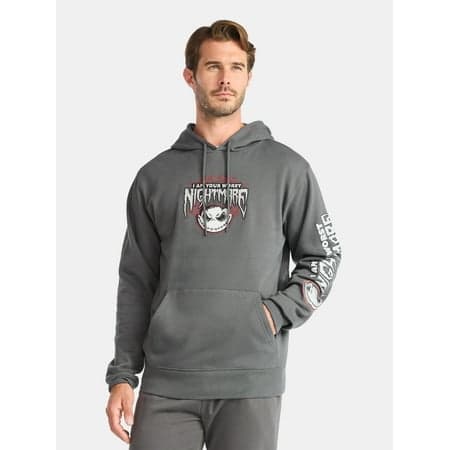 The Nightmare Before Christmas Men's and Big Men's Graphic Hoodie, Sizes XS-3XL