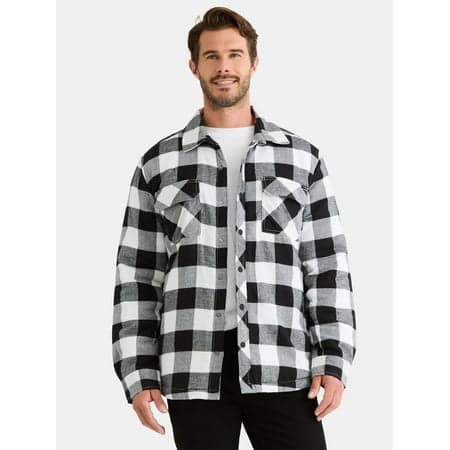 George Men's and Big Men's Fleece Lined Shirt Jacket, Sizes S-3XL