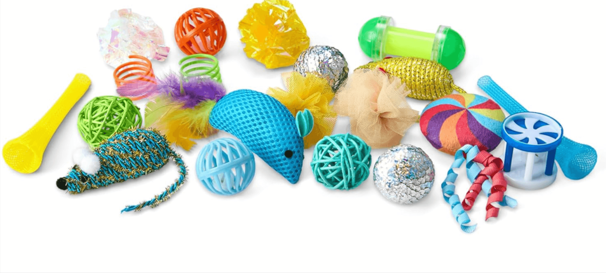 Save 25% on a 20-Piece Amazon Basics Cat Toy Set