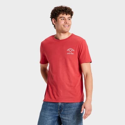Men's Short Sleeve 'USA' Graphic T-Shirt - Goodfellow & Co™ Red S