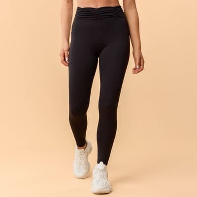 Blogilates Women's Ruched Waist Leggings - Black M