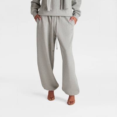 KBB by KAHLANA Women's High-Rise Straight Leg 'The Dwayne Sweats' - Heather Gray XS