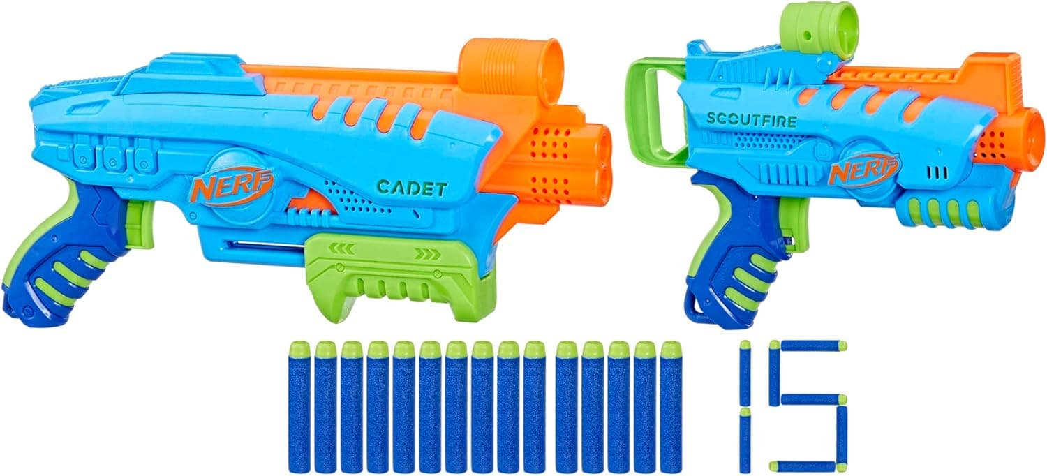 NERF Elite Junior Blaster Set - Outdoor Fun for Kids 6+
