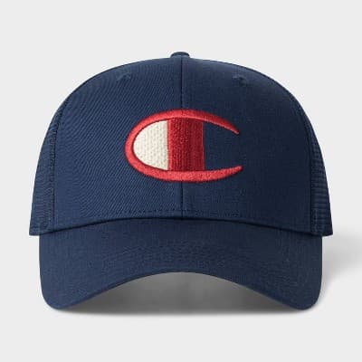 Champion Adult Logan Twill Trucker Hat - Navy