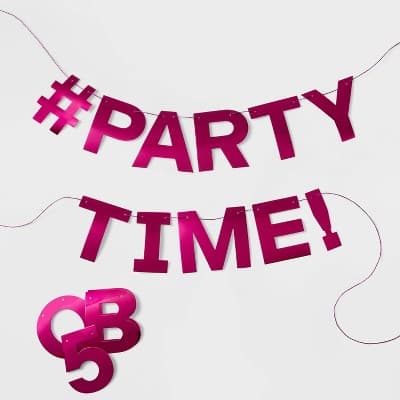 Hot Pink Metallic Create Your Own Banner - Spritz™