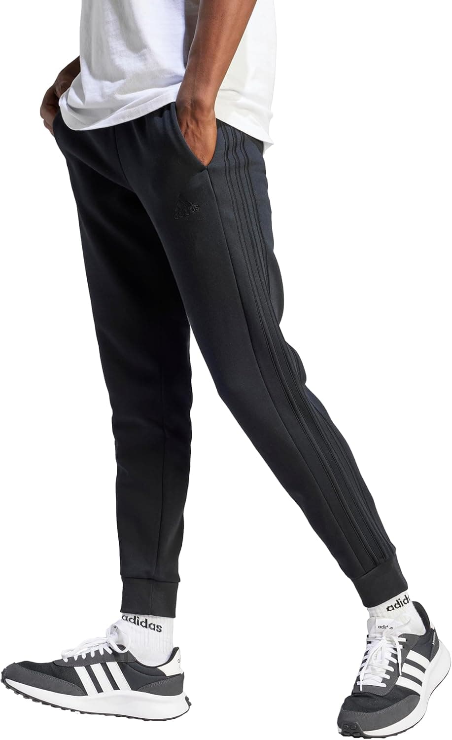 Adidas Men's Essentials Fleece Tapered Pants - 54% Off