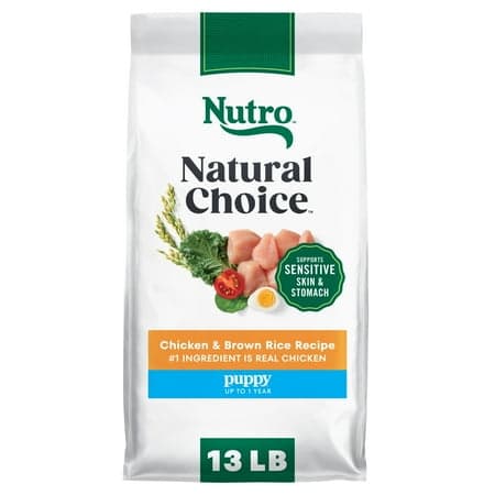 Nutro Natural Choice Puppy Dry Dog Food, Chicken and Brown Rice Recipe, 13 lbs