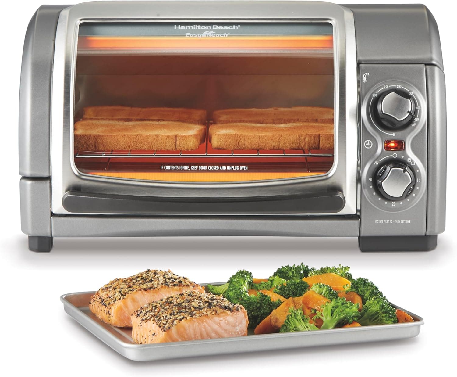 Bake, Broil, and Toast with Hamilton Beach Countertop Oven