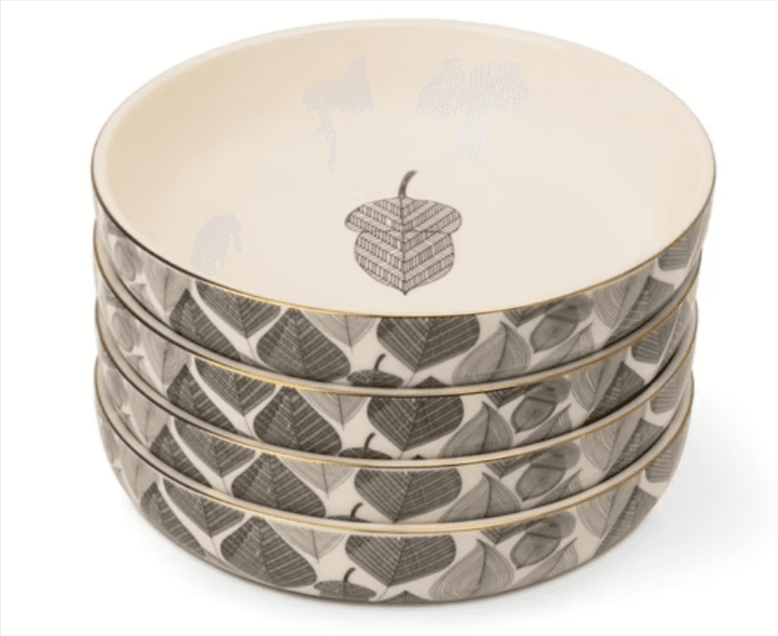 43% Off: 4-Pack Thyme & Table 8" Stoneware Low Bowls