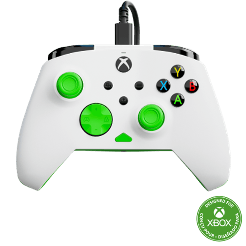 Turtle Beach - Rematch Core Wired Gaming Controller for Xbox Series X|S, Xbox One & Windows 10/11 PC - White/Green