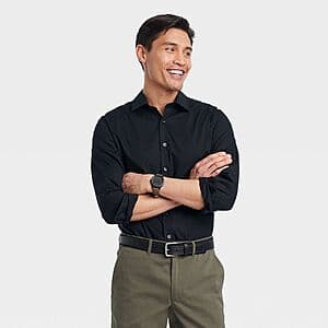 Goodfellow & Co Men's Performance Long Sleeve Dress Shirt (Various Colors) $7 + Free S&H