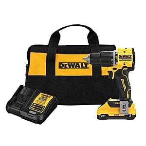 DEWALT ATOMIC 20V Hammer Drill Starter Kit on Sale In-Store at Home Depot