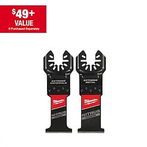 Powerful Milwaukee Nitrus Metal Oscillating Tool Blades (2-Pack)