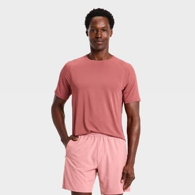 Men's Elevated Run T-Shirt - All In Motion™ Ruby Red L