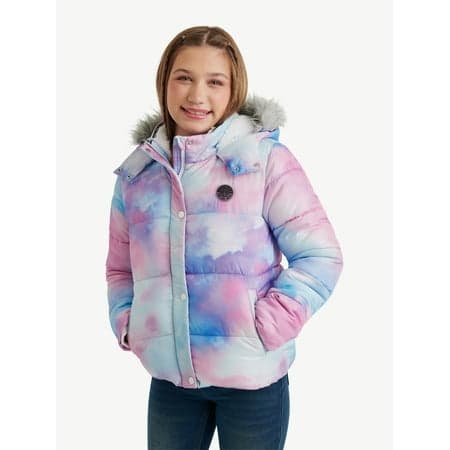 Justice Girls Puffer Jacket, Sizes XS-XL