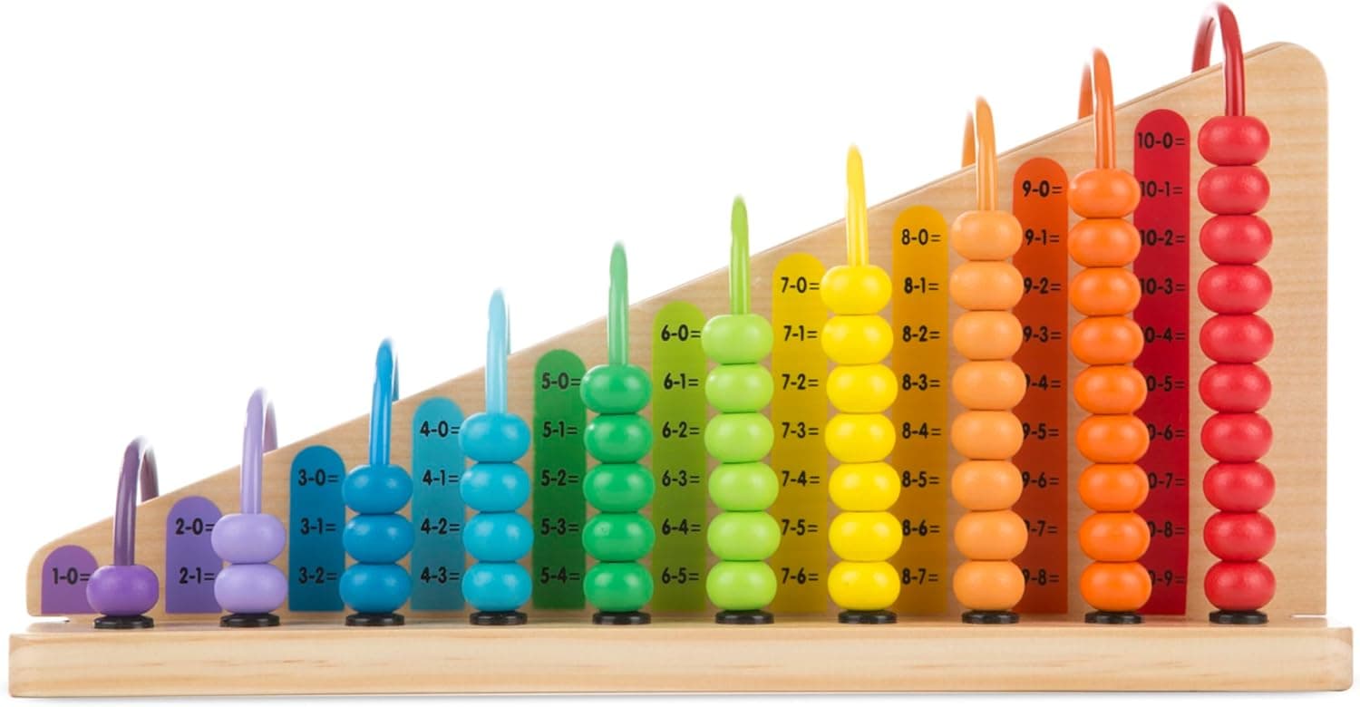 Melissa & Doug Abacus: Educational Toy with 55 Colorful Beads