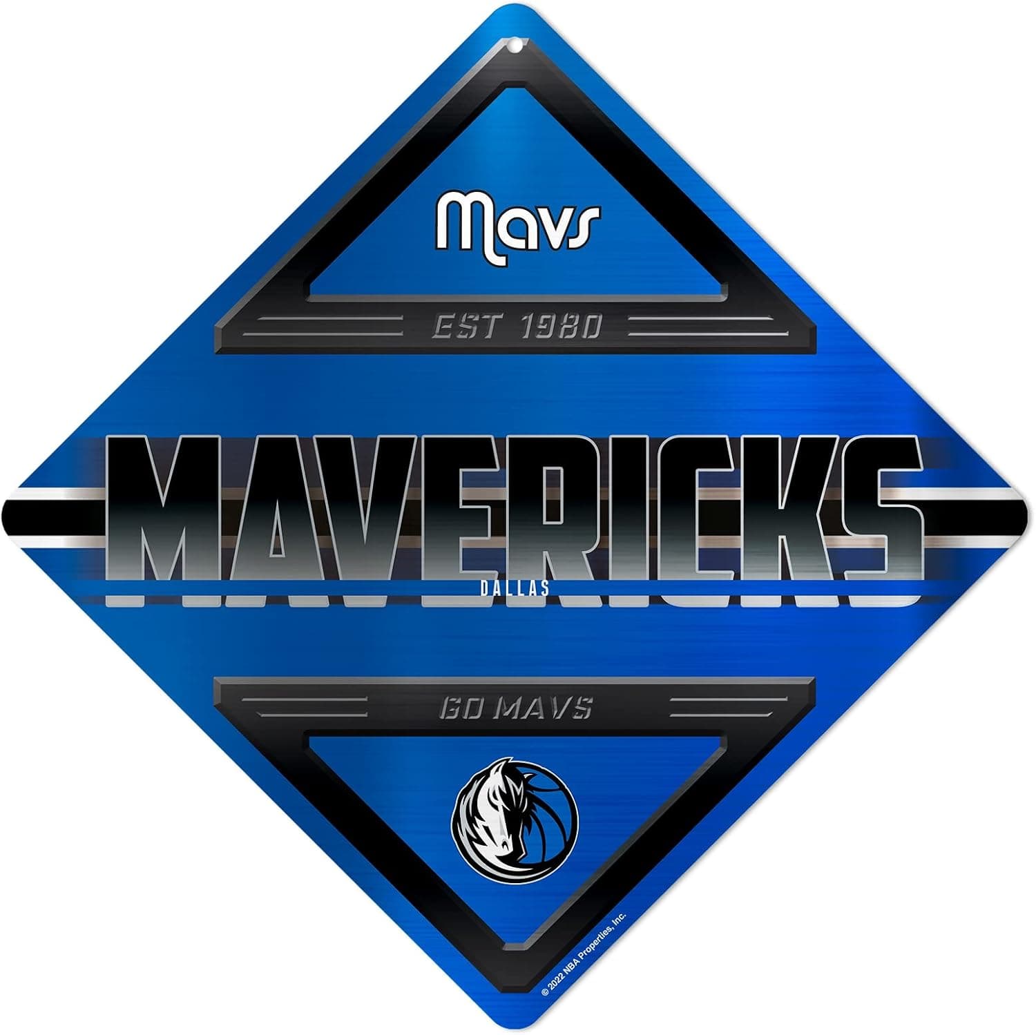 NBA Dallas Mavericks Metal Sign for Home, Office, Man Cave