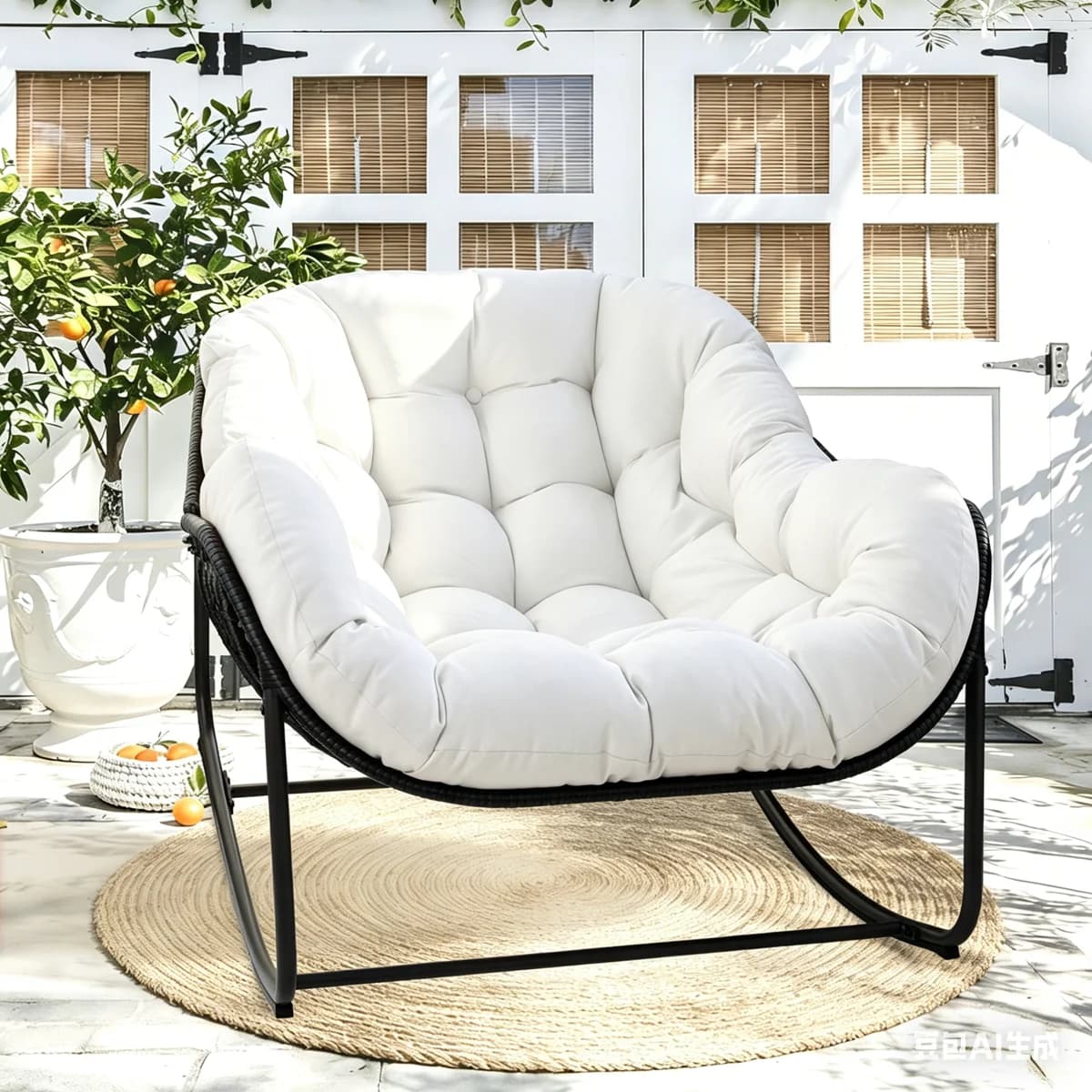 Outdoor Rocker with Cushion - 38% Off