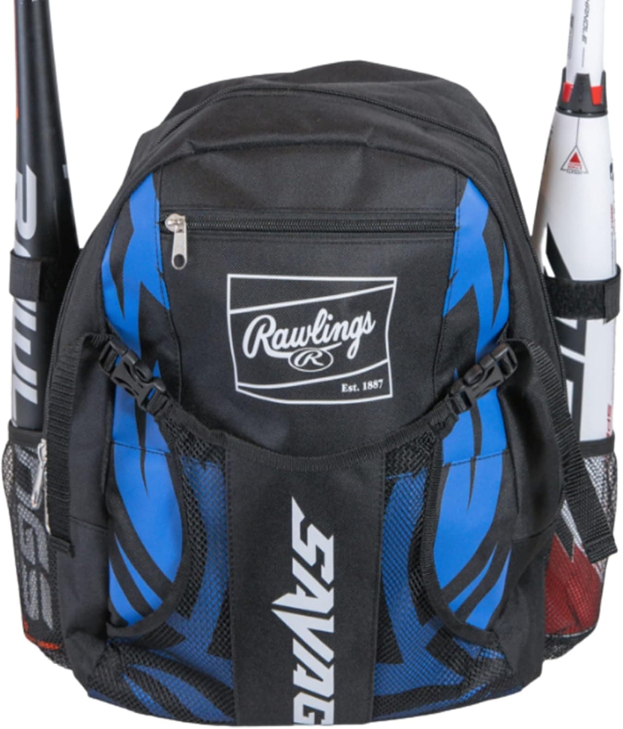 Rawlings SAVAGE Backpack for T-Ball, Baseball, and Softball
