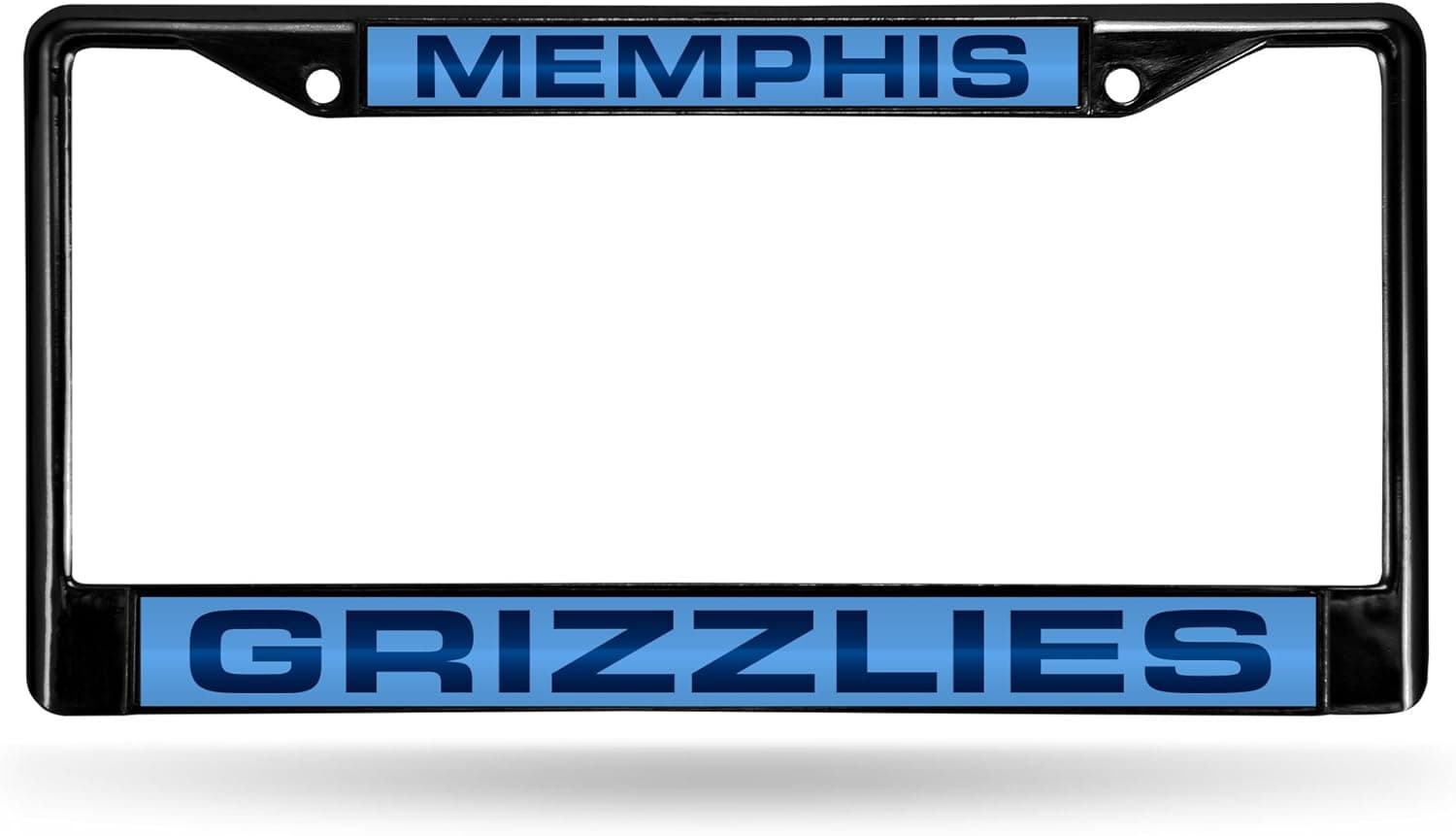 Rico Industries NBA Grizzlies Black Laser Cut Chrome Frame