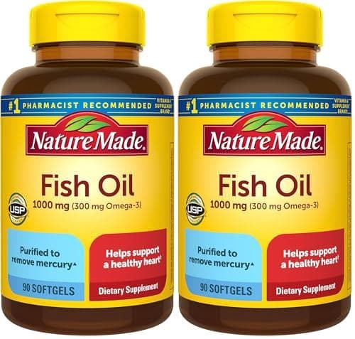180-Count Nature Made Fish Oil Omega-3 Supplements
