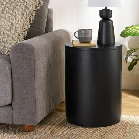 Better Homes & Gardens Miller Drum End Table, Black