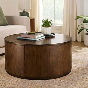 Versatile Coffee Table: Better Homes & Gardens Miller Drum (Walnut or Black)