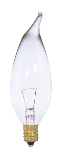 Clear 12V Candelabra Base Light Bulb