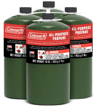 4-Pack 16oz Coleman All Purpose Propane Gas Cylinder Walmart