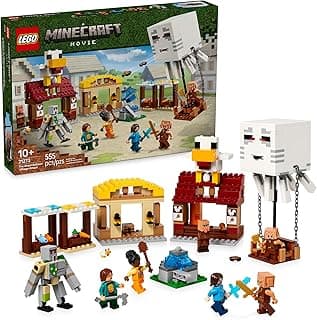 LEGO Minecraft The Ghast Balloon Village Attack- Toy Building Set for Kids, Girls and Boys Ages 10+ - Includes Steve, Natalie, and Dawn Minifigures - Birthday Gift Idea - 21273