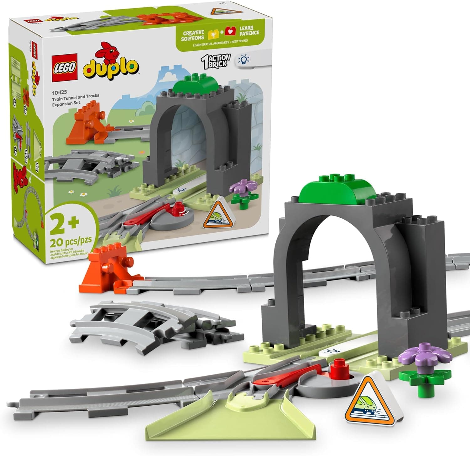 Expand Your LEGO DUPLO Train with Extra Tracks and Tunnel