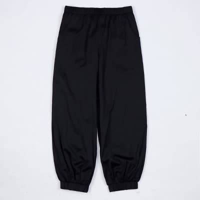 Owillo® Girls' Satin Parachute Pants - Black M