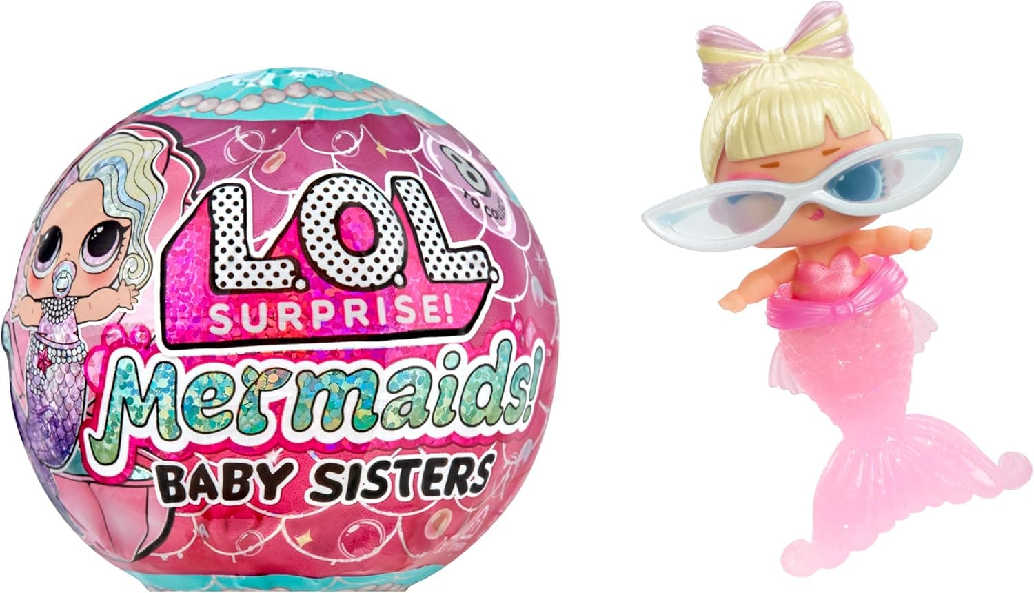 Collect 8 LOL Surprise Mermaids Baby Sisters with Color Change Tails