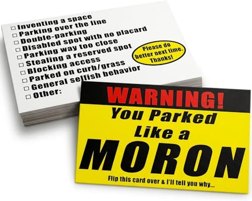 17% Off Witty Yeti Funny Bad Parking Notes 25-Pack