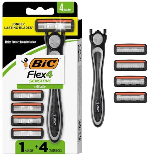 BIC Flex 4 Refillable Razor w/ 4 Cartridges