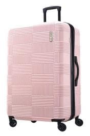 Secure Your Travels: American Tourister 31" Hardside Checked Spinner Suitcase