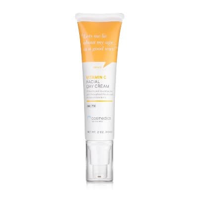 Cosmedica Skincare Vitamin C Facial Day Cream - 2oz: For Face & Chest, Lotion, Vegan, Suitable For All Skin Types