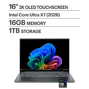 Acer Swift 16 AI Laptop: 16" 3K OLED, 16GB DDR5, 1TB SSD