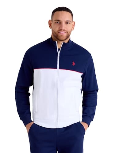 U.S. Polo Assn. Men's Modern Sport Colorblock Track Jacket