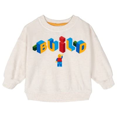 LEGO Toddler Boys' Long Sleeve Fleece Top Oatmeal Heather 2T