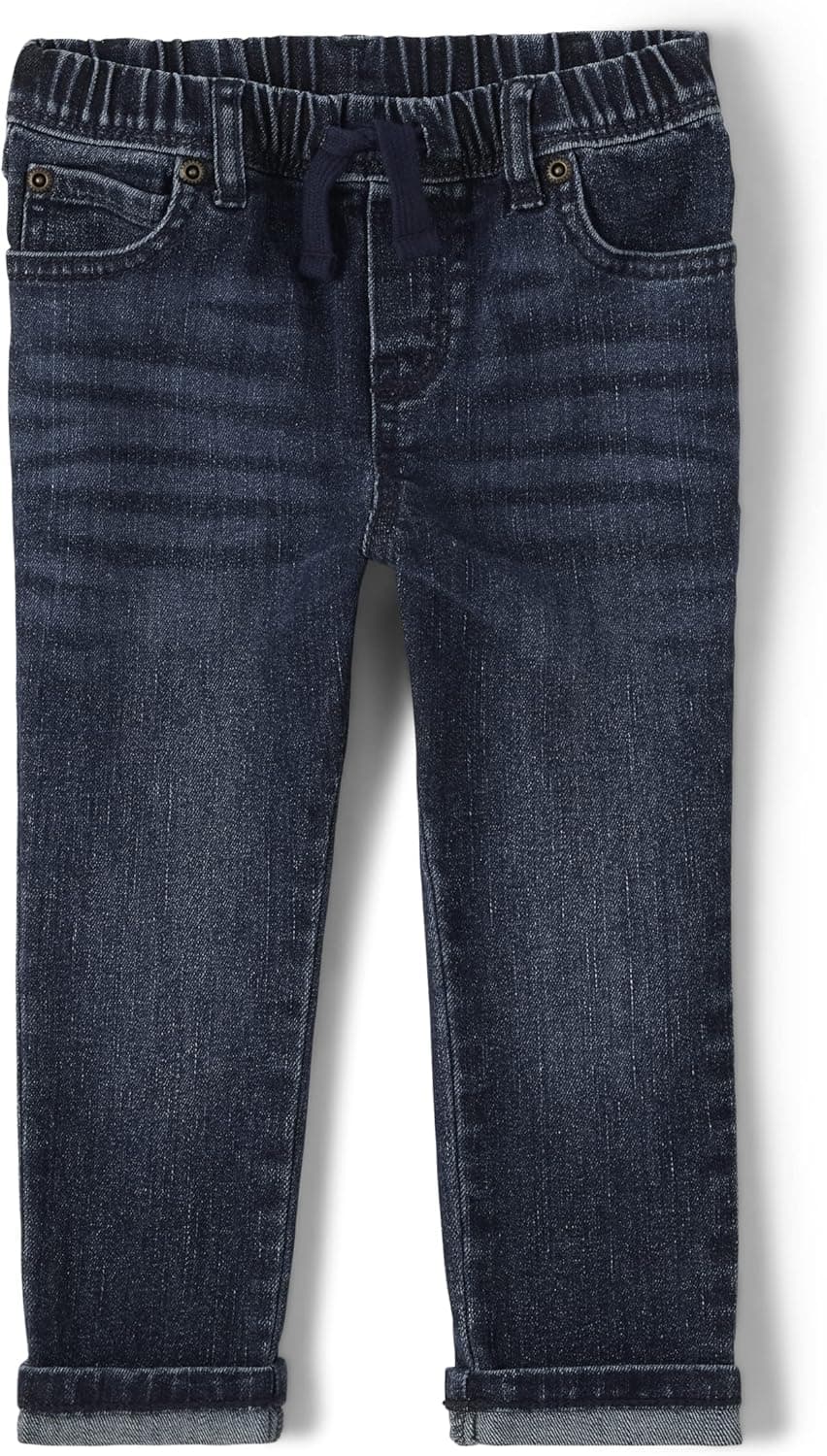 Gymboree,Boys,and Toddler Pull on Denim Jeans,Dark Blue Indigo,6