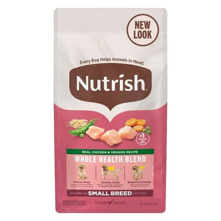 Nutrish Small Breed Real Chicken & Veggies Recipe Whole Health Blend Dry Dog Food, 6 lb. Bag (Rachael Ray)
