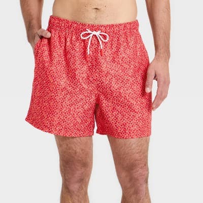 Men's Vacay 5" Swim Trunks - Goodfellow & Co™ Red L