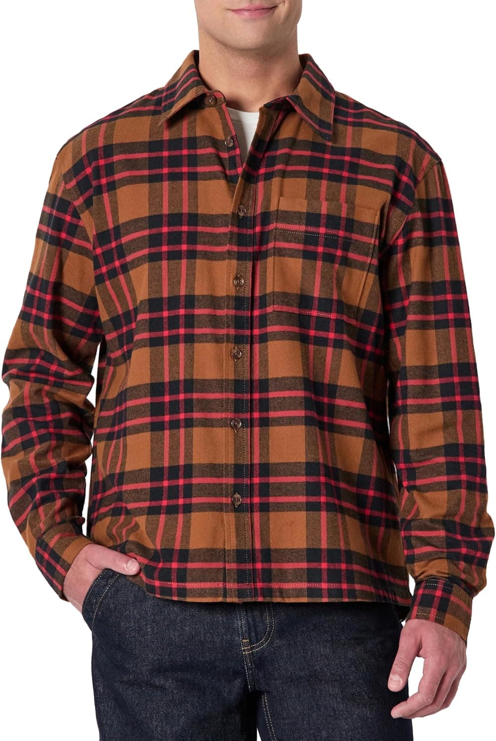 Cozy Flannel Shirt: Amazon Essentials Relaxed-Fit Long-Sleeve