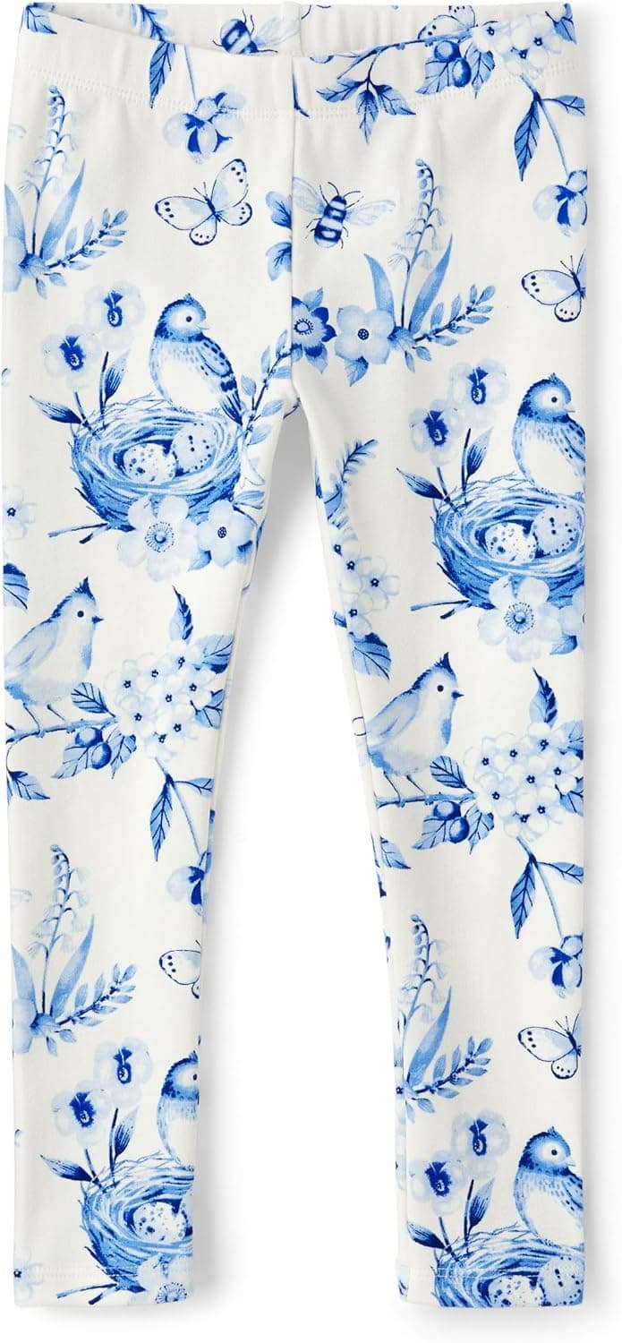 Gymboree Girls & Toddler Leggings in Blue Floral Pattern