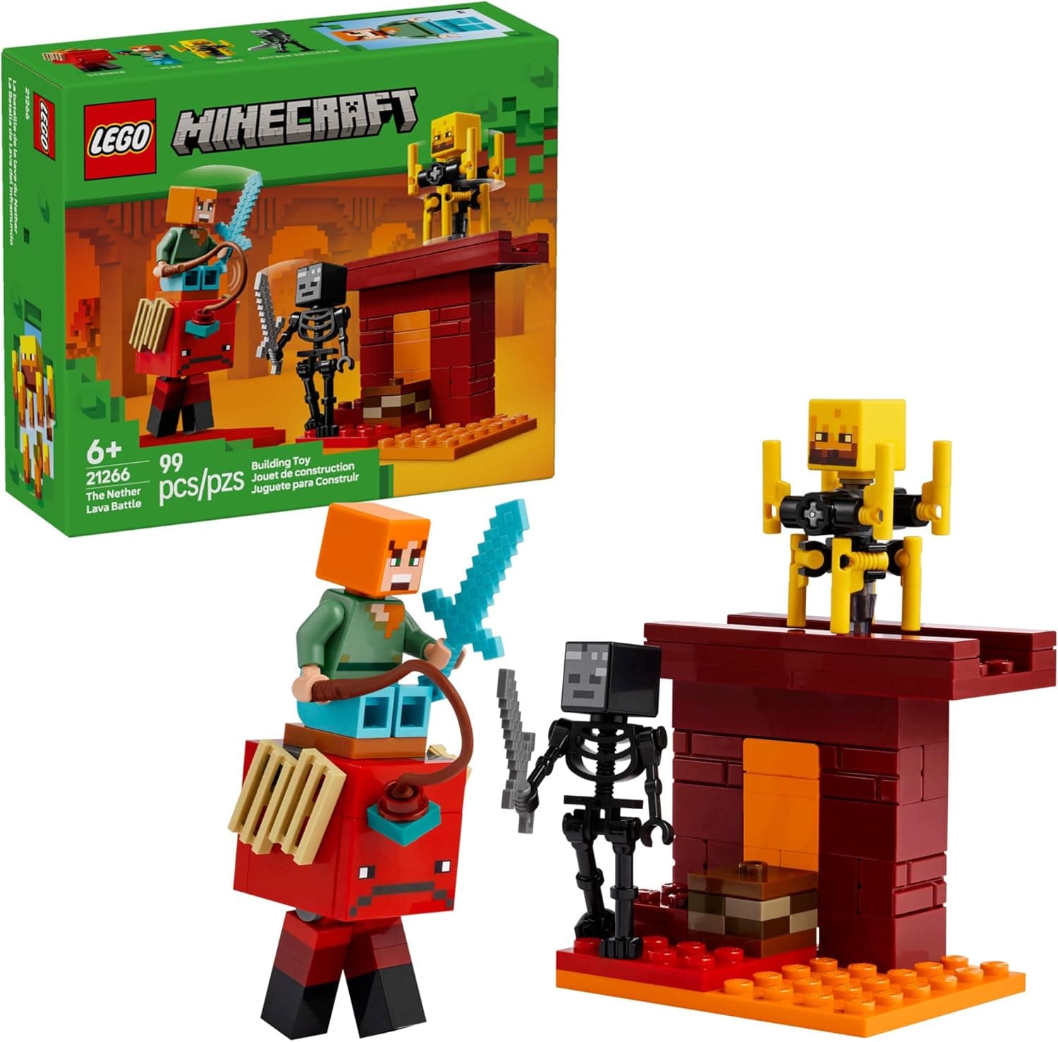 Explore the Nether Realm with LEGO Minecraft Playset