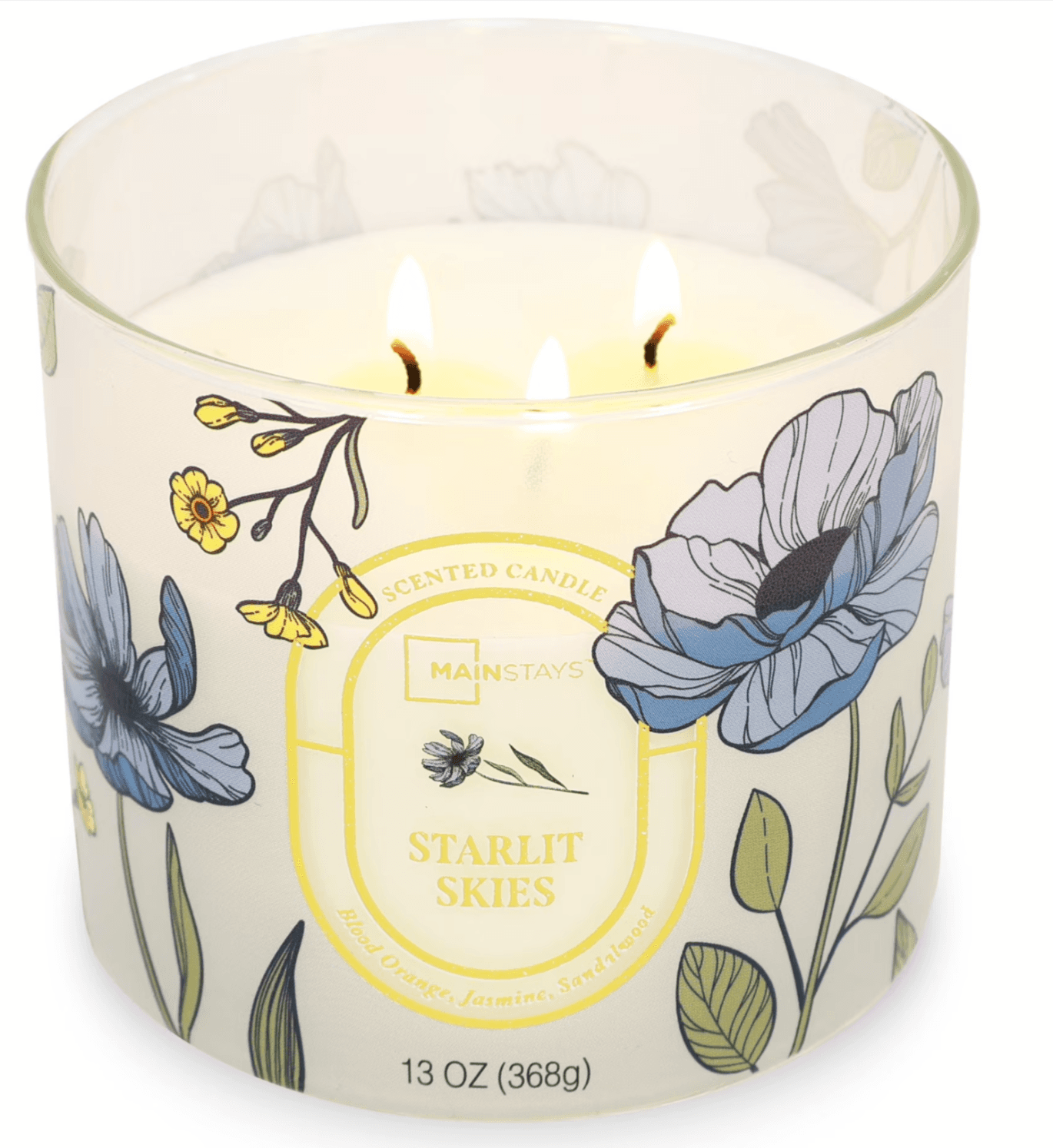 Mainstays 13oz Floral Scented Candle Jar - 40% Off