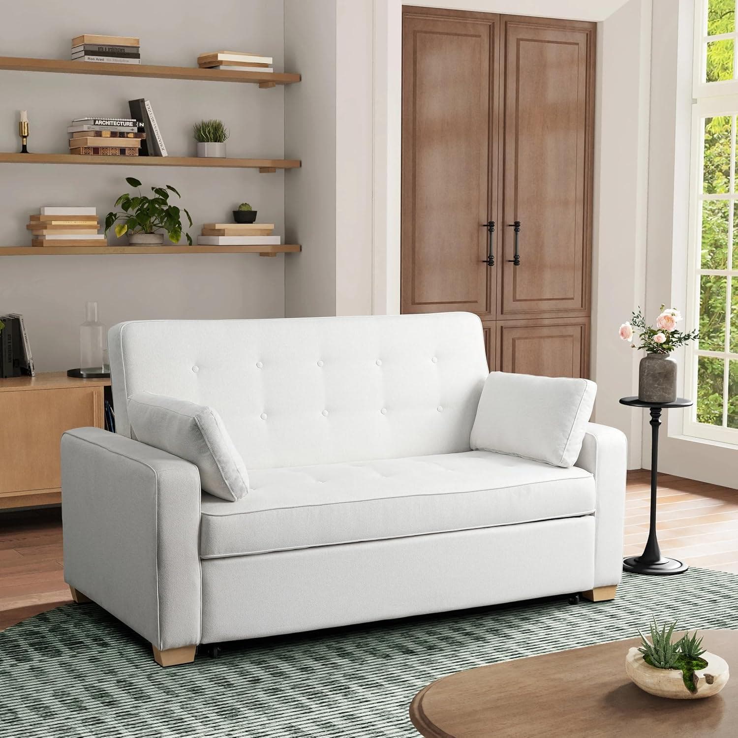Serta Ainsley 3-in-1 Convertible Queen Sleeper Sofa with DreamCoils